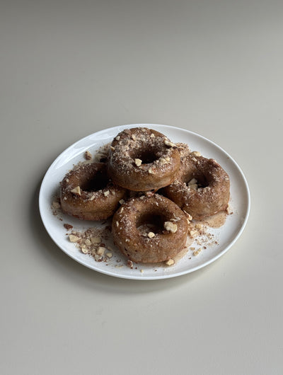 SPICED APPLE COLLAGEN DONUTS WITH MAPLE GLAZE