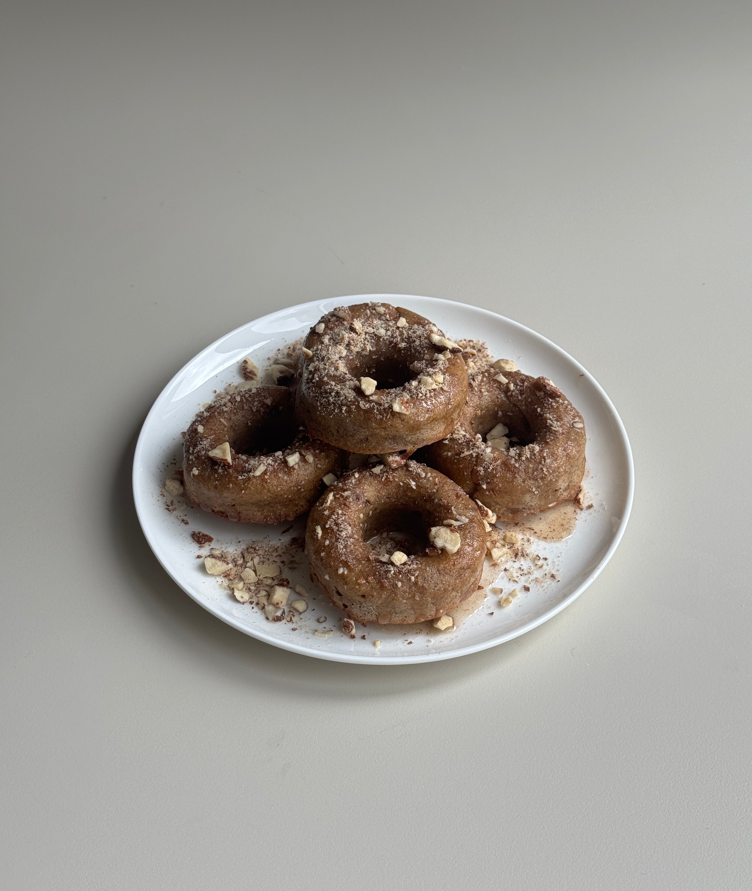 Spiced Apple Collagen Donuts With Maple Glaze