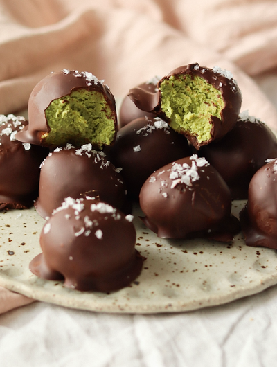 PEARL Matcha Collagen & Dark Chocolate Truffles