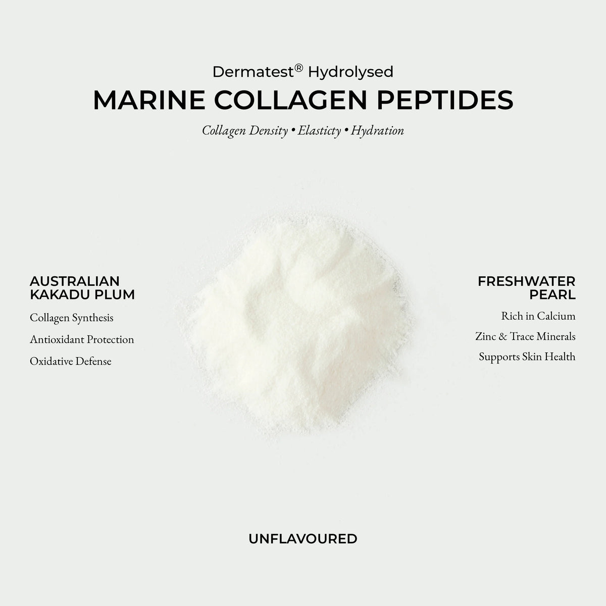 Marine Collagen Superpowder Unflavoured: hydrolysed marine collagen peptides with Australian Kakadu plum and freshwater pearl